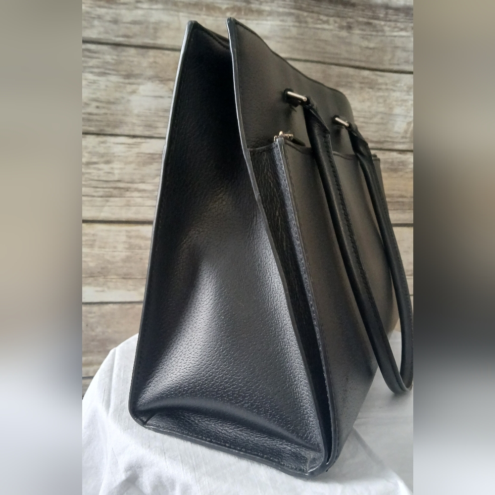 Kate Spade Black Leather Tote Bag - Picture 13 of 16